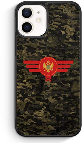 MUNIQASE Montenegro Camouflage - Silikon Hülle für iPhone 13 - Motiv Design Militär Military - Cover Handyhülle Schutzhülle Case Schale