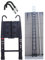 6.2M Ladder Step Ladder Loft Ladder Max Load 150KG Heavy Duty Telescopic Ladder with Roof Hook Black Portable Folding Design Extension Ladder for Indoor Outdoor Light Weight Ladder (20.3FT)