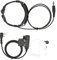 Cuffie Tattiche con Microfono per Gola, Cuffie Walkie-talkie Regolabili con Riduzione del Rumore con U94 PTT per TK-3107, per UV-5R BF-888S/WLN KD-C1 e Altri Walkie-talkie
