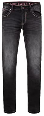 Camp David Herren Jeans NI:CO Regular Fit Black Used Jogg 36 32
