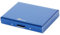BONSYL® Portefeuille Porte Cartes de Crédit avec 8 Fentes en PVC, Porte Carte de Crédit en Métal avec Blocage RFID pour Hommes et Femmes. (8 Fentes-Bleu)