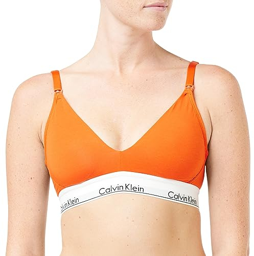 Calvin Klein Damen Triangel BH Lght Lined Still-BH, Orange (Spicy Orange), S