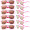 Dwenarry Bunte Sonnenbrille Party Pinke Aesthetic Sonnenbrillen Set Rosa Vintage Plastik Verspiegelt Party Brille 90er Neon Partybrillen 12 Stücke