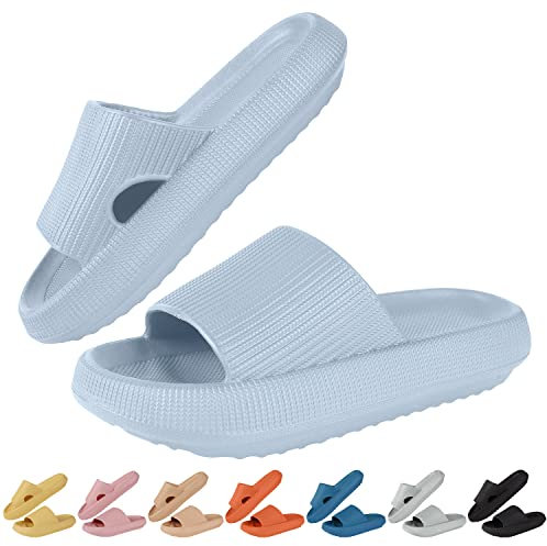 HEPODA Zapatillas de Casa Verano Hombre Mujer Chanclas Piscina Playa Zapatillas de Baño Antideslizantes Sandalias de Ducha Pantuflas con Plataforma Interior Exterior