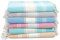 LANE LINEN Telo mare in 100% cotone con borsa da spiaggia, 6 pezzi teli mare oversize, 99 x 71 ', telo da spiaggia per piscina, asciugamano da spiaggia extra large, asciugamano da sabbia ad