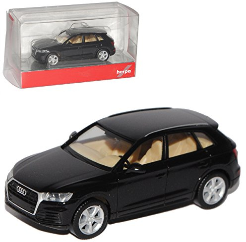 A*u*d*i Q5 II SUV Schwarz 2. Generation Ab 2016 H0 1/87 Herpa Modell Auto mit individiuellem Wunschkennzeichen