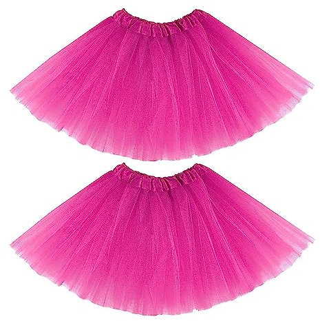 RY-EALY Gonna da Ballo Totem per Bambini Poncho Tulle Elastico 3 Livelli Costume Fata Principessa Danza Performance Mardi Gras Halloween Abiti da Festa di Capodanno 2-8 Anni(Rosa)