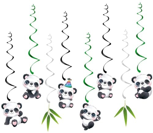 Bessy shop Alles Gute Zum Geburtstag Banner,Panda-Dekorationsset für Geburtstagsparty,Panda Party Dekorationen,Panda Kinder Geburtstag Dekoration,Panda Themen Babyparty (Stil 3)