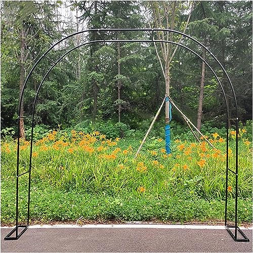 GueTTO Rankgitter Verzinkt Rosenbogen Metall Torbogen Rankhilfe Für Kletterrosen Und Clematis Rosenspalier Gartenbogen Stabiles Rosengestell Rostfrei Rankenbogen,W350*H220cm