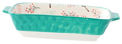 OUNONA Utensilios Para Hornear De Cerámica Plato De Mantequilla De Cerámica Mini Bandeja Platos Antiguos Cazuela De Cerámica Cacerola De Porcelana Postre Exterior Molde Para Pasteles