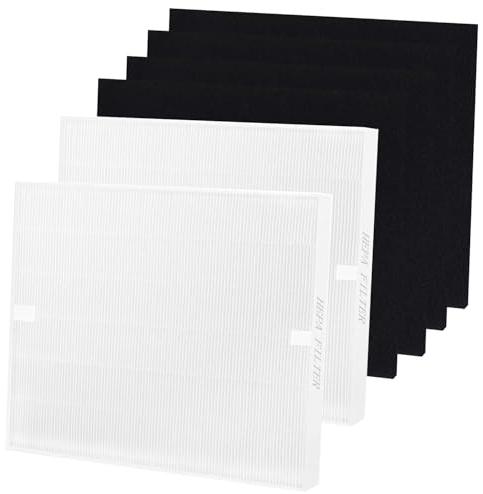 Airmega AP-1512HH Air Purifier Filter Replacement for Coway Airmega AP-1512HH and Airmega 200M Air Purifiers, 2 HEPA Filters and 4 Deodorizing Filters Compare to Part Number 3304899