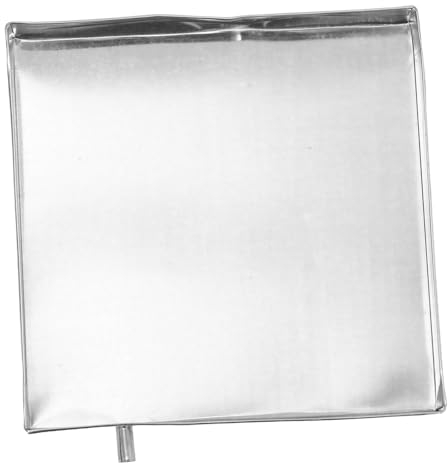 Veemoon Square Water Collection Tray Leakproof Drain Pan for Outdoor Air Conditioner Units Built-in Drainage System Easy Installation Sturdy Iron Drip Catcher Multi-Use Drip Pan for Washing Machine