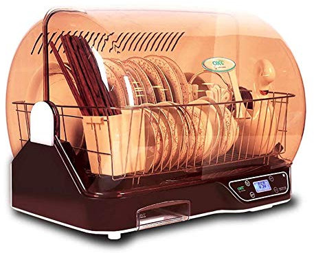 Disinfecting Dish Rack for Home Kitchen, Small Desktop Disinfection Cabinet, High Temperature Sterilization, Dryer for Dish Chopsticks and Tableware