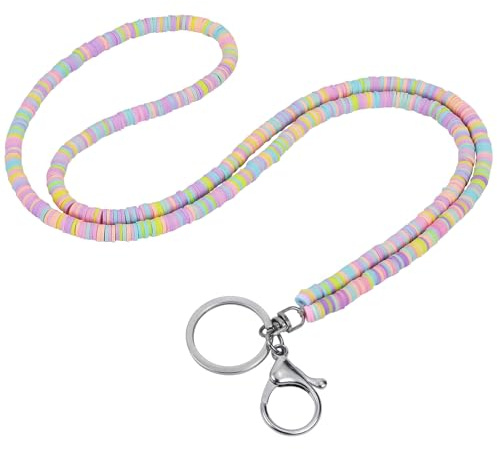 LEGENTLISUR Lanyard mit ID und Kartenhalter für Damen - Niedliche Geschenke für Lehrer (Pfirsichblau)