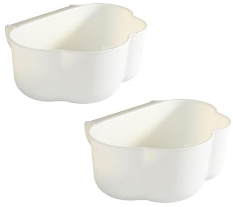 FortisForm Wickeltisch Organizer 2 Stück Auffangschale für Küchenabfälle zum Einhängen, Küchenschrank Tür Hängende Abfallbehälter zum anhängen für Hausmüll Aufbewahrung