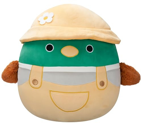 Squishmallows SQER01284 - Avery die Stockente mit Hut 40 cm, offizielles Jazwares Plüsch, superweiches Kuscheltier