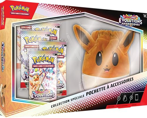 Pokémon: Special Collection Accessory Pouch Scarlet and Purple – Prismatic Evolution of the Pokémon TCG (5 Booster Packs and 1 Accessory Pouch)