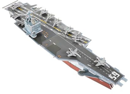 BESTonZON Puzzle 3D À Faire Soi-Même Modèle De Porte-Avions Jouets pour Enfants Modèle De Porte-Avions Kit De Maquette De Marine Kits De Maquettes De À Construire pour Adultes