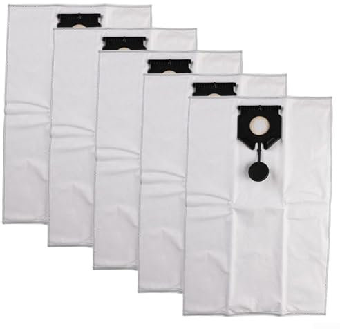5 bolsas de polvo para aspiradora, para aspiradora Karcher NT 40/1, NT 50/1 Tact 2.889-155.0, bolsas de filtro no tejidas, satisface tus necesidades diarias