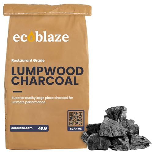 Ecoblaze 4Kg Lumpwood Charcoal - The Ultimate BBQ Charcoal - Give your BBQ the Best