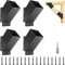 Guolich 4 Pezzi Staffe per Gazebo, Squadrette Angolari, Connettori per Travi, Staffe per Travi in Legno, Set di Supporti per Gazebo, Connettori Pergola, Supporto per Gazebo con Angolo di 45°