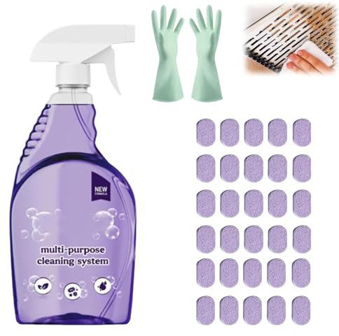 Clean Spray Reiniger Backofen, Tabletten & Sprühflasche, Allzweck-Reinigungsspray zur Sofortigen, für Zuhause, Küche & Bad