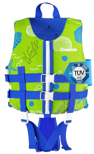 Gilet da Nuoto per Bambini, Giacca Flottante con Cinturino Sicurezza Regolabile 6-9 Anni/30-35Kg, Comfort in Neoprene Morbido, Ausilio Galleggiante Asciugatura Rapida per Piscina e Sport Acquatici