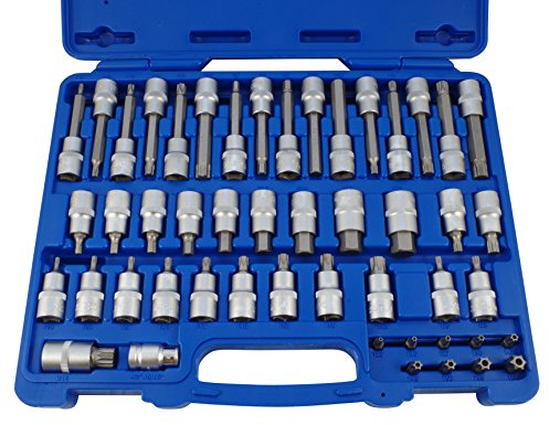 Steckschlüssel-Satz 1/2 Sechskant Torx Vielzahn 49-tlg XZN Bits Bit Nuss