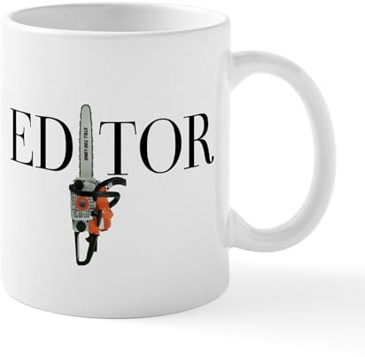 CafePress Editor-Chainsaw Mug 11 oz (325 ml) Ceramic Coffee Mug