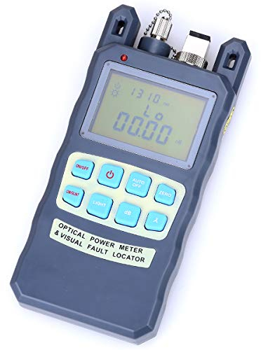 All-in-one Fiber Optical Power Meter Fiber Optic Cable Tester -70 to +10 and model 1 KM Visual Fault Locator Portable Optical Power Meter with SC and FC Connector Fiber Tester Tool Equipment