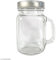 Bocal Mason Jar en verre avec poignée et couvercle - Classique - 370 ml