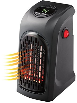 Chauffage d’appoint sans fil - Thermostat réglable - Réchauffe une pièce en quelques minutes - 350W