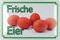 Blechschild 20x30cm gewölbt Frische Eier Deko Geschenk Schild