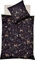 fleuresse Wendebettwäsche Mako-Satin schwarz-Gold Größe 135 x 200 cm (80 x 80 cm)