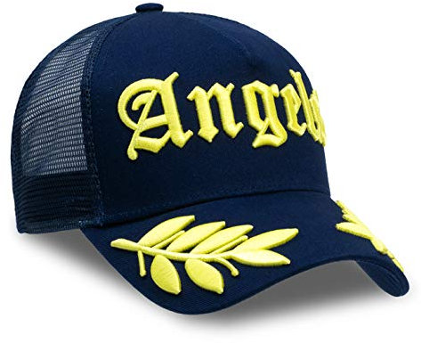 Chiccheria Brand Trucker Baseball Cap – Angels – Einheitsgröße | Sport | Mesh | Größenregulierbarer Druckverschluss | Bekannt aus GQ (Navy Blue)