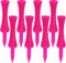 LOVMEAD Golf Tees Kunststoff Driver 32 39 45 51 58 70 mm Set Wert 50 Stück, Golftee Lang Plastik Rot Blau Gelb Weiß Rosa Orange Bunt Langlebig Castle Tee 1-1/2 1-3/4 2 2-1/4 2-3/4(Rosa)