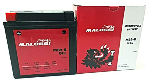 BATTERIA PRECARICATA AL GEL MALOSSI MB9-B PRONTA ALL'USO VESPA PX 125 150 200 LML