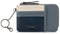 The Sak Damen Iris Card Wallet aus Leder, Dusty Blue Block, Small, Iris Kartenetui aus Leder