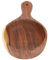 Cyrank Obstschale aus Holz, Salatschüssel aus Holz mit Griff, Holzschalen für Lebensmittel, Obst-Servierschüssel, Rührschüssel, Heimküchenbedarf