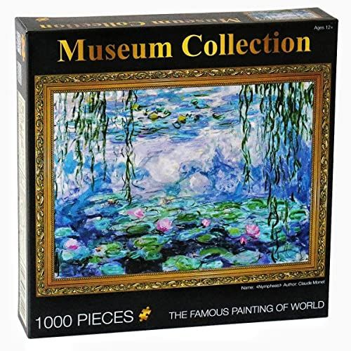 Moruska Puzzle Nénuphars de Claude Monet, 1000 pièces, puzzles d'art pour adultes, collection muséale, peintures célèbres