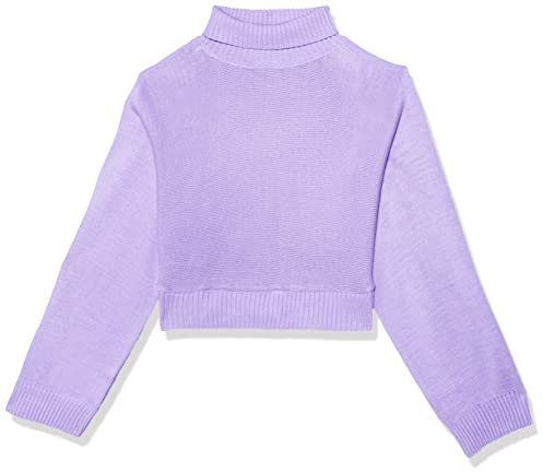 Trendyol Maglione Regolare Normale Collo Alto Maglia di Tuta, Lilla, L Donna