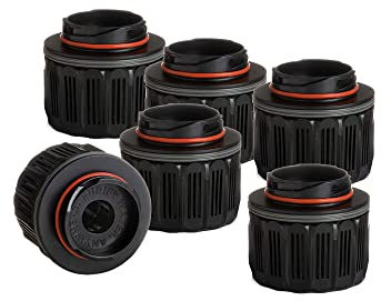 Grayl GeoPress Ersatzfilterpatrone | 6 Stück | für je 250L Wasser | Outdoor- & Reisewasserfilter | black
