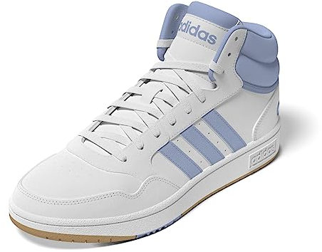 adidas Damen Hoops 3.0 Mid Shoes, Cloud white / Clear sky , 40 EU