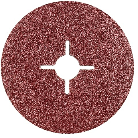 RHODIUS KFS | 25 Stück Ø 125 mm K40 Fiberscheiben | für Winkelschleifer | Schleifscheibe Metall | Fiberschleifscheibe, Schleifblatt