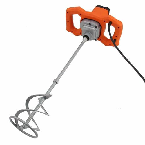Vetrineinrete® Trapano miscelatore elettrico impastatore professionale 1200 watt con frusta per cemento calce malta