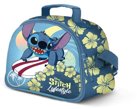 Lilo e Stitch Lifestyle-Porta Merenda Thermal Lunch Bag, Blu
