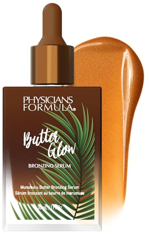 Physicians Formula Butter Glow Bronzing Serum, Pflegende Bronzing Drops für einen Strahlenden Teint, Angereichert mit einer Mischung aus Murumuru, Cupuaçu und Tucuma Butter, Sunkissed Glow