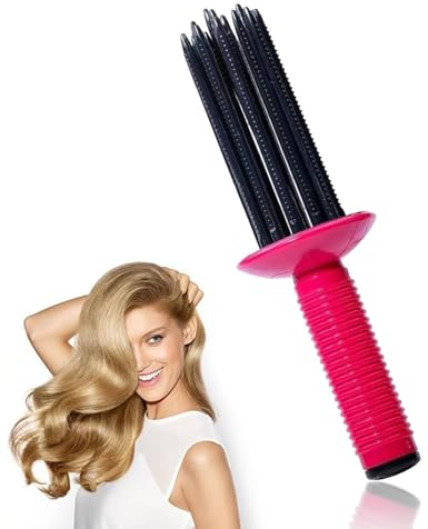Ruzister Heißluft-Stylingbürste, Heißluftkämme Für Flauschiges Haar, Curling Roll Comb, Hair Fluffy Curling Roll Comb, Haushaltsfrauen-Heißluftkämme Für Flauschiges
