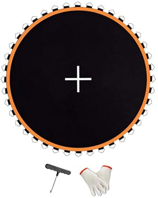 rockible Trampolinmatte, Sprungmatte, Sprungtuch, Trampolin-Sprungpolster für Spiele, Workout, 10ft mit 56 Schnallen