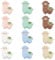 beinkmake 12pcs Alpaca Silicone Beads Animal Focal Beads Silicone Charms Keychain Bracelet Necklace Making Kit